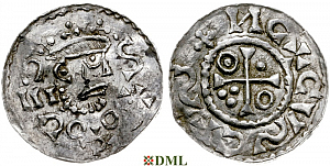Денарий, Германия, Бавария, Heinrich II (1002-1024), м.д. Salzburg, Hahn 1976, 98.VII