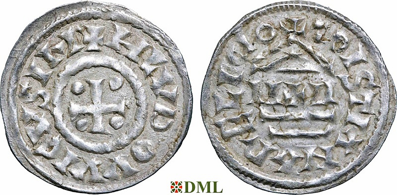 Денье, Каролинги, Louis le Pieux (814-840), Unknown mints, Depeyrot 1179