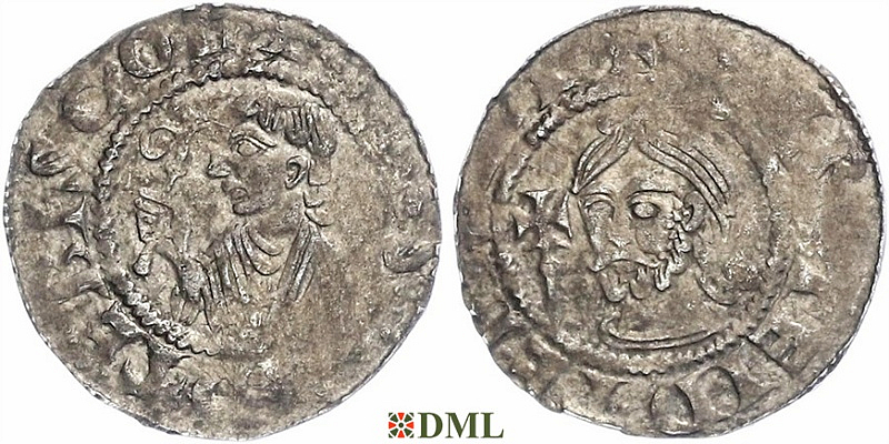Денарий, Германия, Саксония, Anonymous bishop, м.д. Gittelde, Dbg. 1222