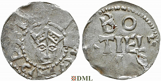 Денарий, Германия, Нижняя Лотарингия, Konrad II (1024-1039), м.д. Tiel, Ilisch 2000, 3.11