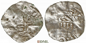 Денарий, Германия, Верхняя Лотарингия, Dietrich II (1006-1047), м.д. Metz, Dbg. 19