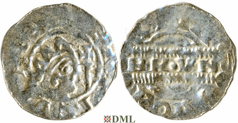 Денарий, Германия, Нижняя Лотарингия, Bruno III (1050-1057), м.д. Leeuwarden, Ilisch 2000, 21.14