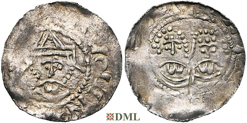 Денарий, Германия, Нижняя Лотарингия, Фризия, Gf. Egbert II (1068-1090),  Imitatie (Подражание) 