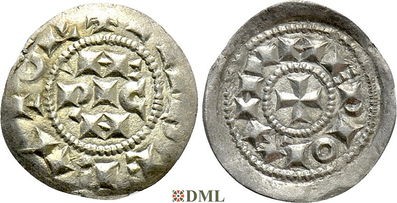 Денарий, Италия, Heinrich III-IV (1039-1126), м.д. Milan