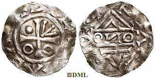 Денарий, Чехия, Boleslav II (972/973-999), м.д. Prague, Šmerda 1996, 12q