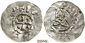 Денарий, Германия, Нижняя Лотарингия, Thietmar (†1048), м.д. Jever, Dbg 1559