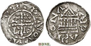 Денарий, Германия, Бавария, Heinrich III (1027-1039) и Konrad II (1024-1039), м.д. Regensburg, Hahn 1976, 35