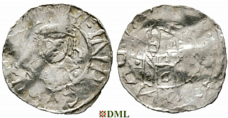 Денарий, Германия, Бавария, Heinrich IV (1084-1106), м.д. Regensburg, Hahn 1976, 60