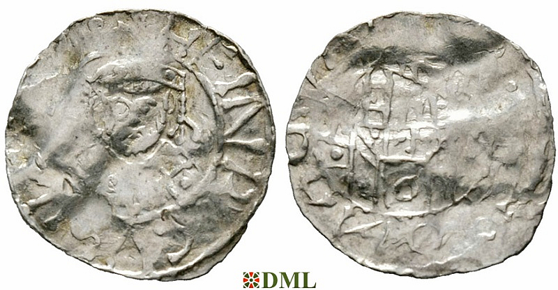 Денарий, Германия, Бавария, Heinrich IV (1084-1106), м.д. Regensburg, Hahn 1976, 60