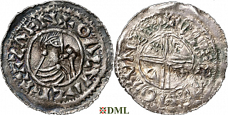 Денарий, Швеция, Olaf Skötkonung (995-1021), м.д. Sigtuna, Malmer -:-