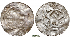 Денарий, Германия, Саксония, Нижняя Саксония, м.д. Goslar, type OAP