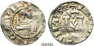 Денарий, Германия, Саксония, Heinrich III. (1039 - 1056), м.д. Minden, Dbg. 2040