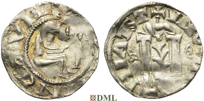 Денарий, Германия, Саксония, Heinrich III. (1039 - 1056), м.д. Minden, Dbg. 2040