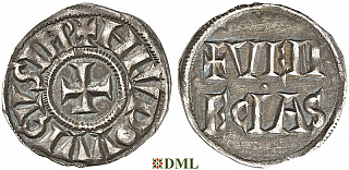 Денье, Каролинги, Louis le Pieux (814-840), м.д. Venise, Depeyrot 1116 D