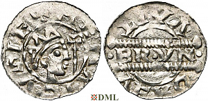 Денарий, Германия, Нижняя Лотарингия, Bruno III (1050-1057), м.д. Leeuwarden, Ilisch 2000, 21.14