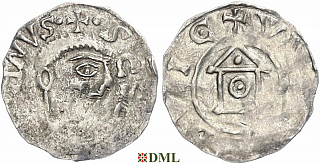 Денарий, Германия, Франкония, Meinhard I (1018-1034), м.д. Wurzburg, Dbg. 859