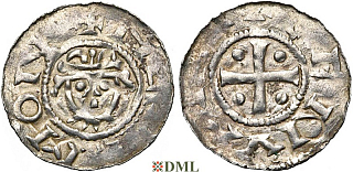 Денарий, Германия, Нижняя Лотарингия, Hermann (1059-1074), м.д. Jever, Dbg 597
