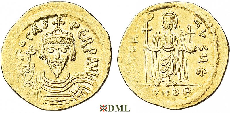 Солид, Византия, Focas (602-610), м.д. Constantinople