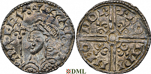 Денарий, Англия, Harold I (1035-1040), м.д. Dorchester, монетарий Gonwine, North 803