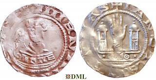 Денарий, Германия, Нижняя Лотарингия, Hermann III von Hochstaden (1089-1099), м.д. Koln, Dbg. 414