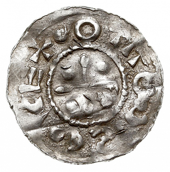 Денарий, Германия, Швабия, Otto I - Otto III (973-1002), м.д. Esslingen, Dbg. 1271