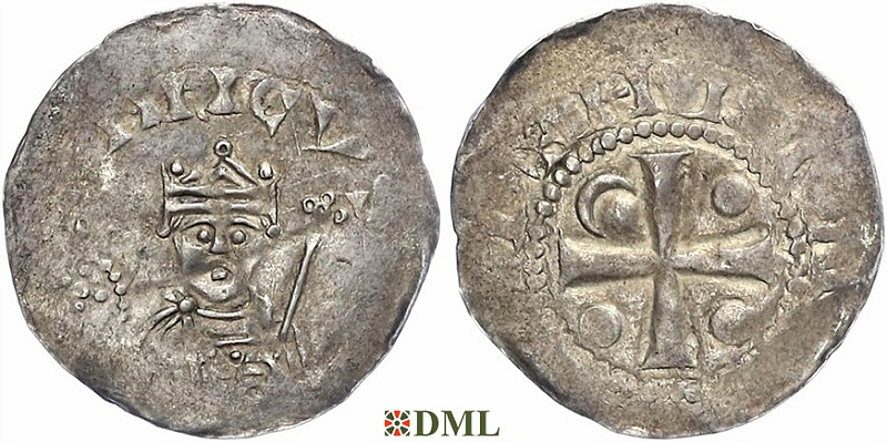 Денарий, Германия, Франкония, Heinrich III (1039-1056), м.д. Worms, Dbg. 846