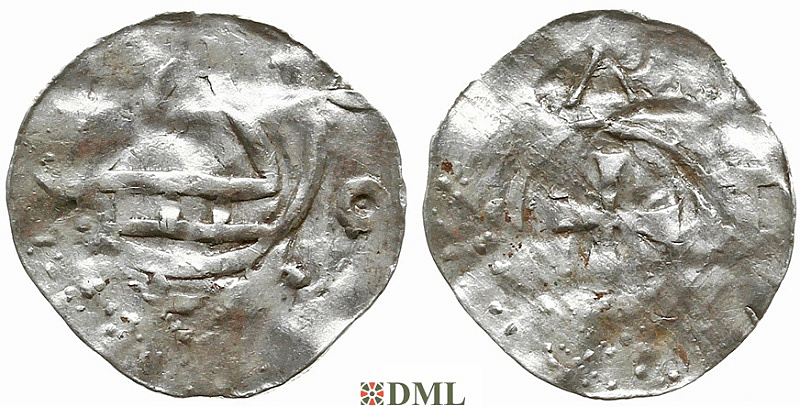 Денарий, Германия, Швабия, Hg. Otto I (973-982), м.д. Konstanz, Dbg 1683