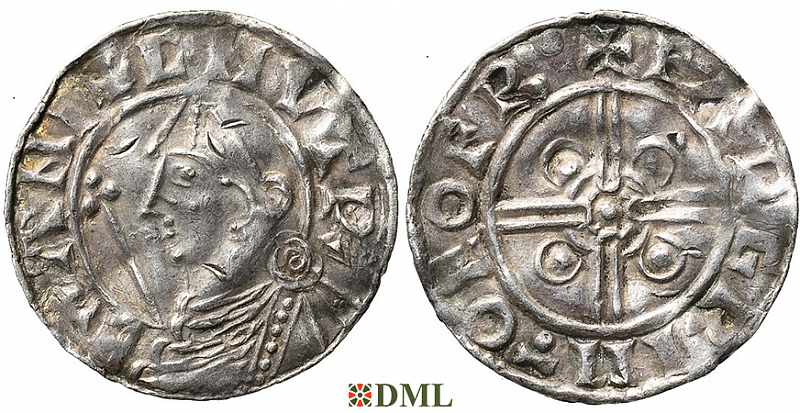 Денарий, Англия, Cnut (1016-1035), м.д. York, монетарий Fargrim, North 787