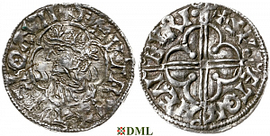 Денарий, Англия, Cnut (1016-1035), м.д. Eanbyri, монетарий Swet, North 781