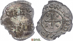 Денье, Каролинги, Ludwig II der Deutsche (870-876), м.д. Trier, Depeyrot 