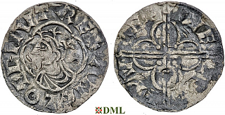 Денарий, Англия, Cnut (1016-1035), м.д. Colchester, монетарий Wulfwine, North 781