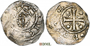Денарий, Германия, Нижняя Лотарингия, Hendrik III (1039-1056) или Hendrik IV (1056-1084), м.д. Unknown mints, Ilisch 2000, 9.3