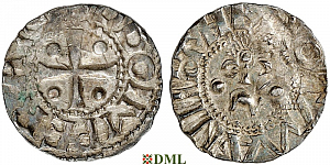 Денарий, Германия, Саксония, Otto III (983-1002), м.д. Dortmund, Dbg. 745