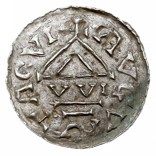 Денарий, Германия, Швабия, B. Bruno (1006-1029), м.д. Augsburg