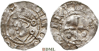 Денарий, Германия, Саксония, Heinrich II (1002-1024), м.д. Dortmund, Dbg. 749