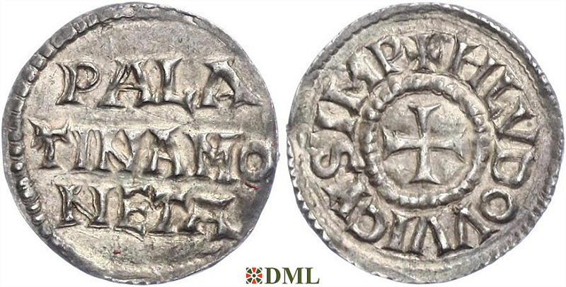 Денье, Каролинги, Louis le Pieux (814-840), м.д. Le Palais, Depeyrot 743