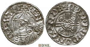 Денарий, Англия, Cnut (1016-1035), м.д. London, монетарий Ælfwald, North 787