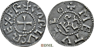 Денье, Каролинги, Charles II (823-877), м.д. Melle