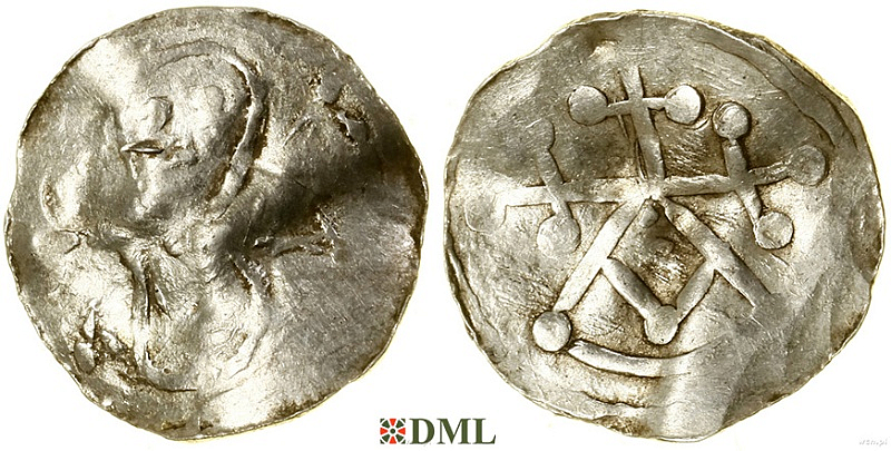 Денарий, Дания, Harald I (936-987), м.д. Hedeby, Hbg. 3