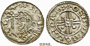 Денарий, Англия, Harthaknut (1035-1042), м.д. London, монетарий Osmund, North 811