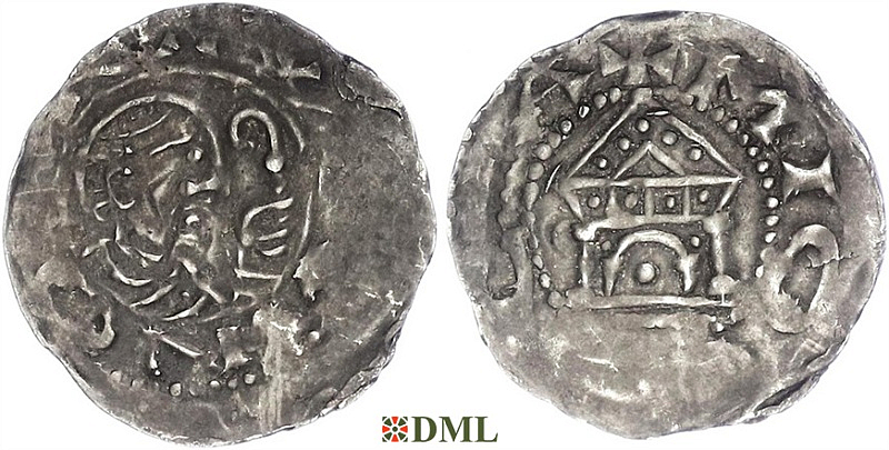 Денарий, Германия, Франкония, Wezilo (1084-1088), м.д. Mainz, Dbg. 813