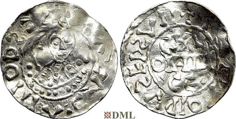 Денарий, Германия, Нижняя Лотарингия, B. Bernold (1040-1054), м.д. Groningen, Ilisch 2000 18.1