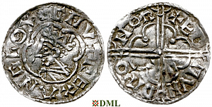 Денарий, Англия, Cnut (1016-1035), м.д. Norwich, монетарий Eadmund, North 781