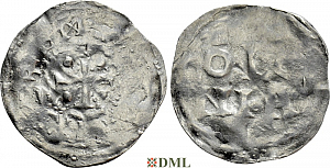 Денарий, Германия, Нижняя Лотарингия, Heinrich II (1002-1024), м.д. Koln, Dbg. 350