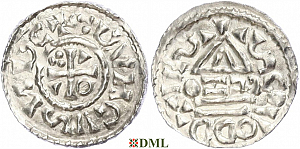Денарий, Германия, Бавария, Heinrich II (1002-1024), м.д. Salzburg, монетарий CEZO, Hahn 1976, 89a2