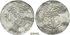 Денарий, Германия, Нижняя Лотарингия, Gf. Egbert II (1068-1090), Frisian imitations