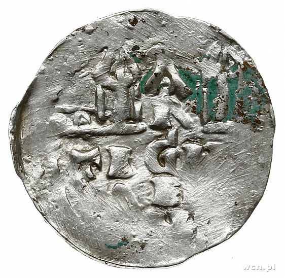 Денарий, Германия, Швабия, Heinrich II (1002-1024), м.д. Strassburg, Dbg. 920