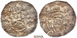 Денарий, Германия, Швабия, Konrad II (1024-1039), м.д. Strassburg, Dbg. 707