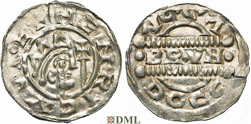 Денарий, Германия, Нижняя Лотарингия, Bruno III (1050-1057), м.д. Dokkum, Ilisch 2000, 21.19