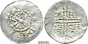Денарий, Германия, Нижняя Лотарингия, Gf. Hermann (1020-1051), м.д. Emden, Dbg. 773